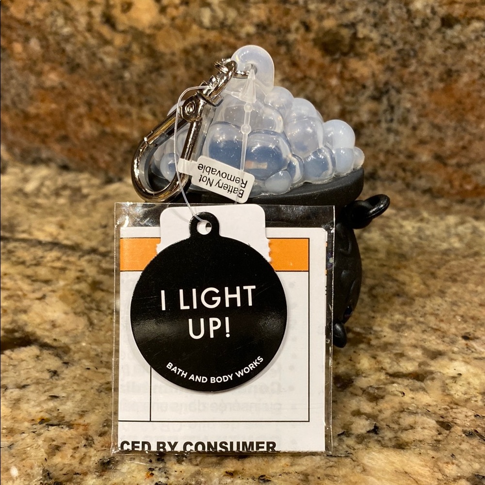 2-pc “Light-Up Color-Changing Spooky Cauldron PocketBac Holder w/Clip + Gel” NWT - Picture 10 of 11